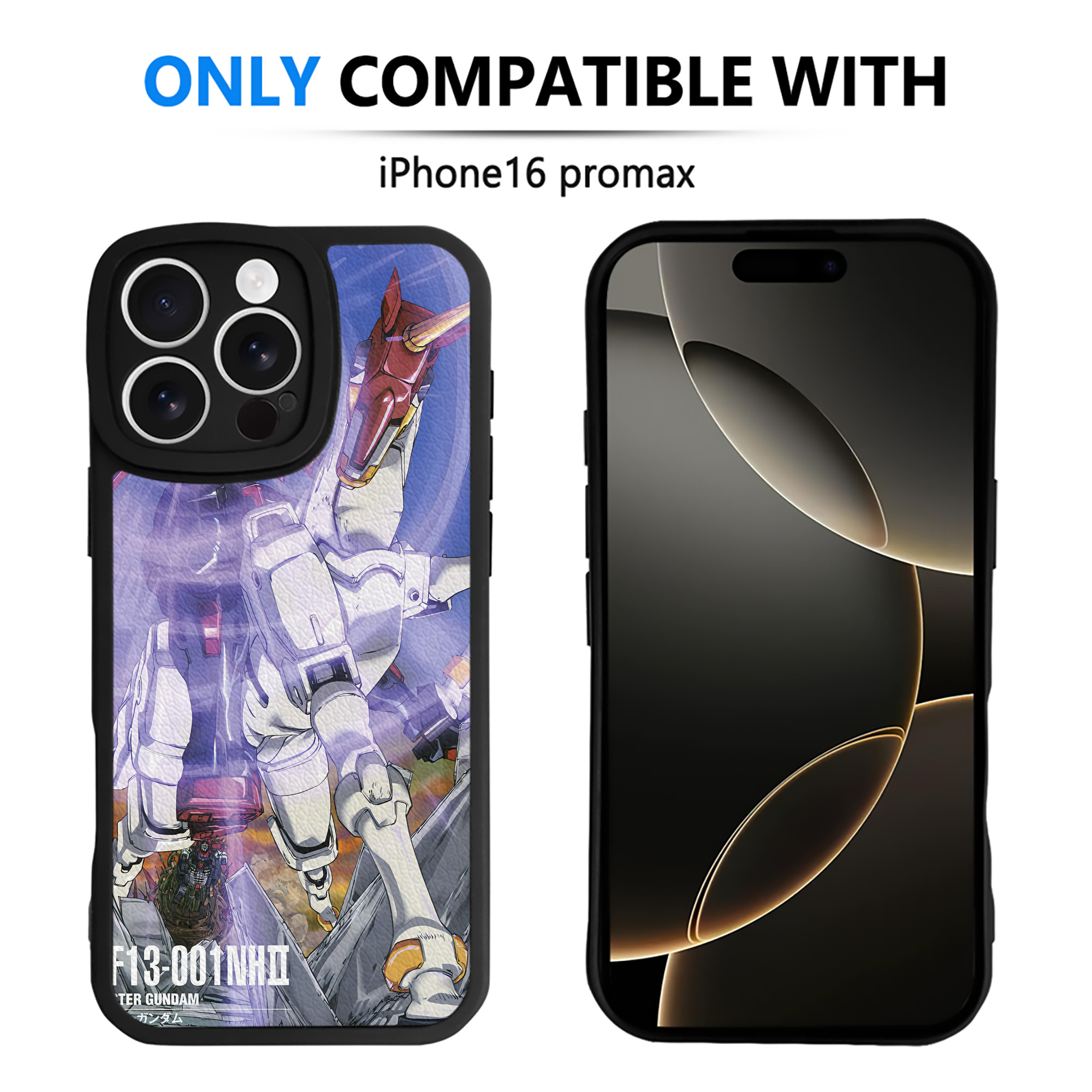 （画像用） 機動戦士ガンダム Mobile Suit Gundam 【iPhone 16シリーズ対応】シリコンスマホケース（レザー調） 材質：シリコン